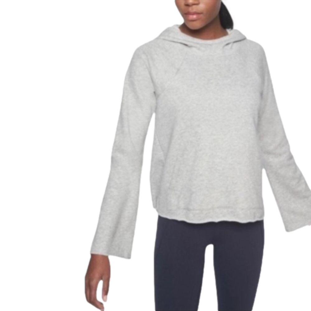 ATHLETA French Terry Pique Pullover Hoodie in White Size XS - Picture 11 of 14